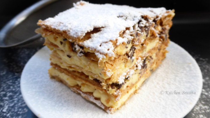 Millefoglie con crema di mascarpone e fondente