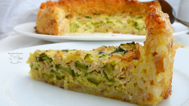 Quiche di riso e zucchine