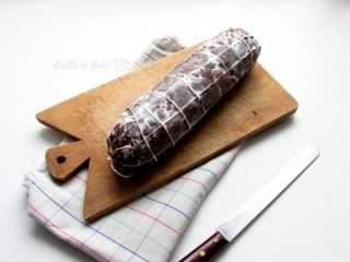 salame di cioccolato ricetta senza uova con nutella