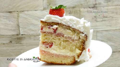 torta di compleanno fragole panna gabri