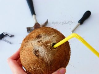noce -cocco-svuotato-accendere -forno