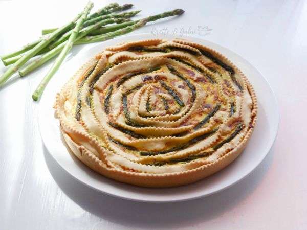 Torta spirale di asparagi e ricotta gabri