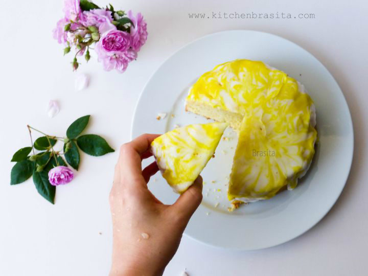chiffon fluffosa facile limone torta
