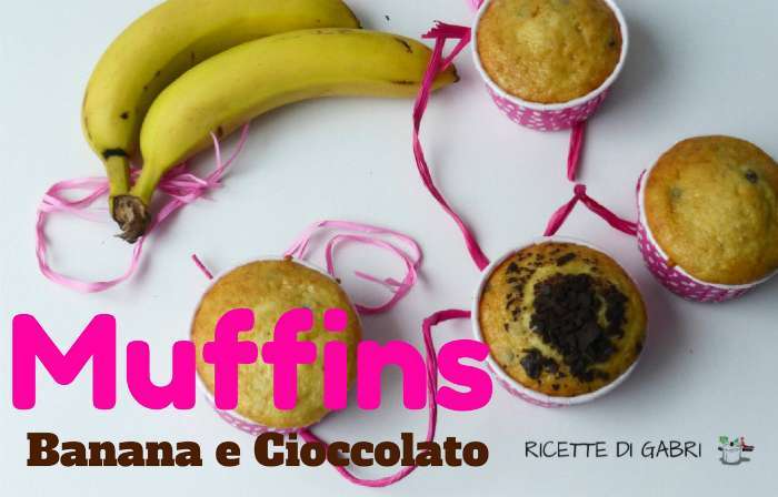 Muffins banana cioccolato facile
