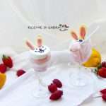 mousse facile fragola limone coniglietto pasqua cioccolato