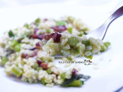 risotto asparagi epancetta buonissimo
