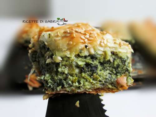 torta spinaci e pasta fillo ricetta facile