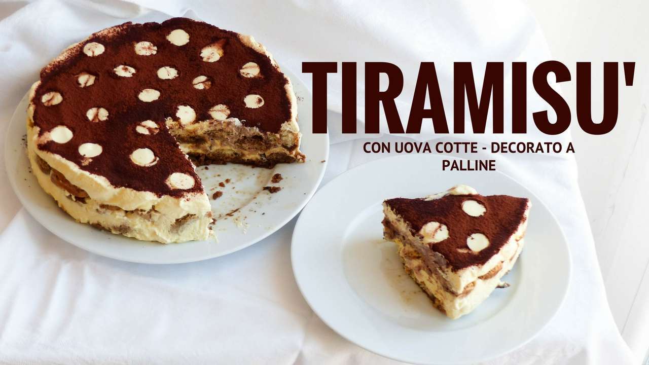 tiramisu a pois con uova pastorizzate
