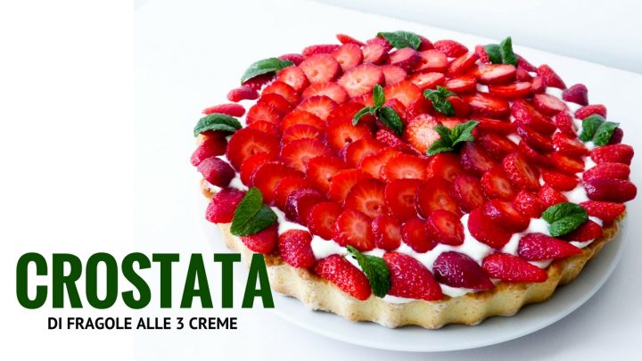 crostata fragole nutella e crema