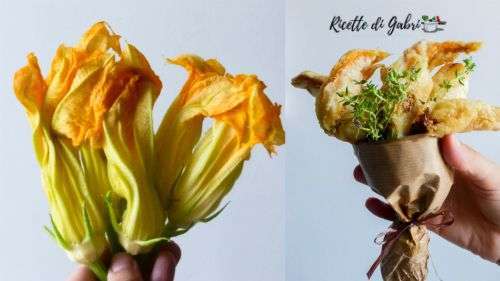 pastella per fiori di zucca fritti e croccanti