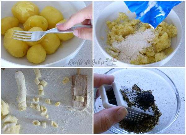 gnocchi di patate al tartufo nero