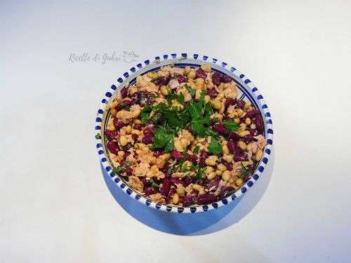 insalata di fagioli e tonno
