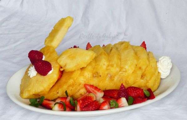 coniglietto d'ananas frutta pasqua ricette di gabri
