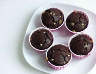 muffins cioccolato e caffe senza burro