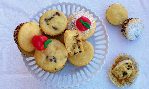 muffins soffici alle mele e cioccolato con solo un uovo e senza burro ricetta facile