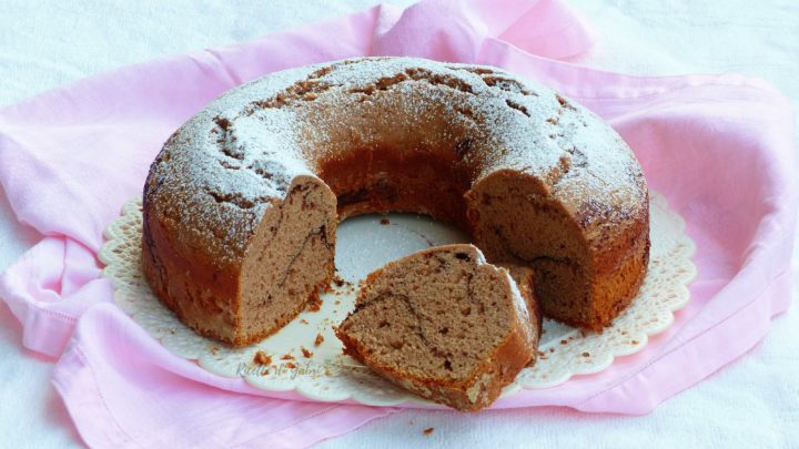 ciambellone con farina di castagne e cacao, soffice e senza burro ricetta facile