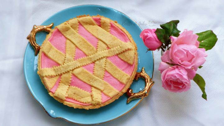 crostata di ricotta e alchermes ricetta facile pasta frolla crema di ricotta rosa ricetta romana di gabri