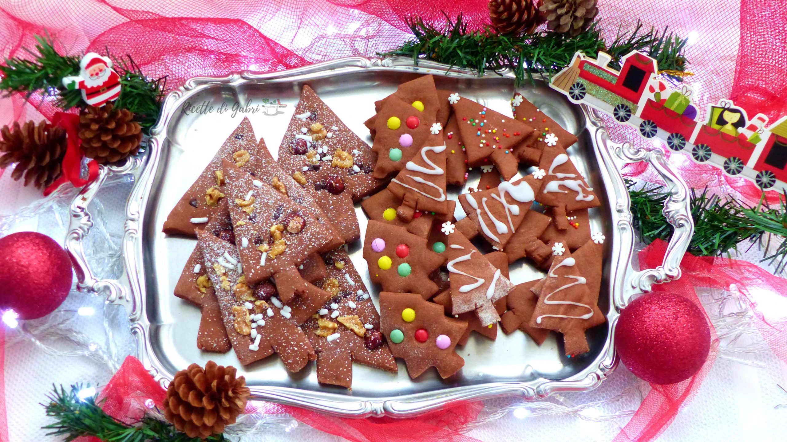 Biscotti Di Natale Alla Nutella.Biscotti Di Natale Alberelli Di Pasta Frolla Alla Nutella Ricette Di Gabri