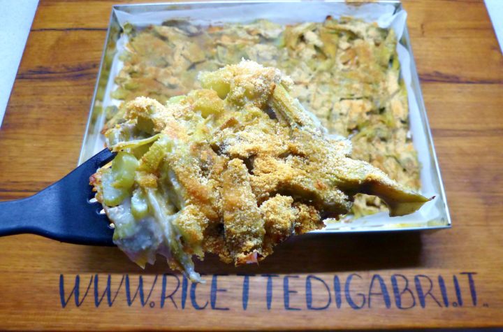 carciofi gratinati al forno cremosi contorno sfizioso e facile di gabri