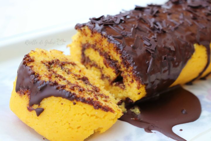torta di carote arrotolata soffice facile rotolo alle carote fatto in casa da gabri ricetta veloce