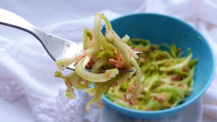 puntarelle con tonno insalata facile di ricette di gabri