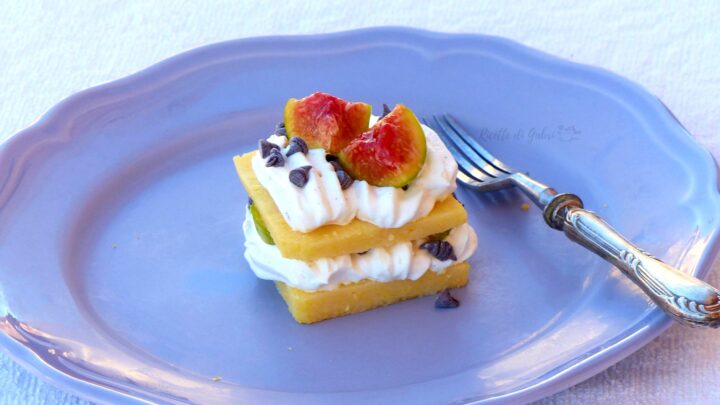 millefoglie con polenta fichi e cioccolato ricetta facile di gabri riciclare polenta