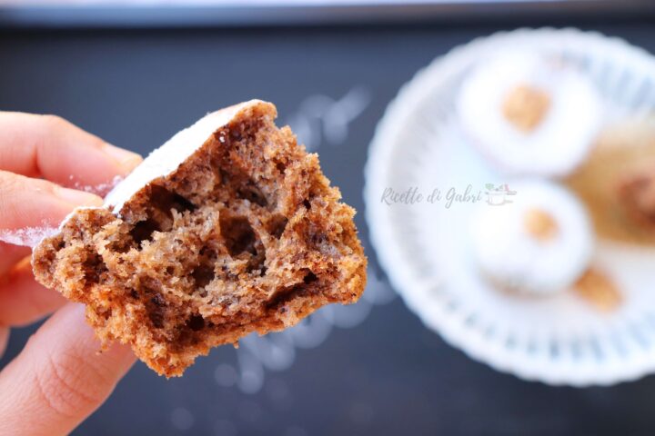 muffins torta di noci e cioccolato soffice senza burro facile e veloce di gabri