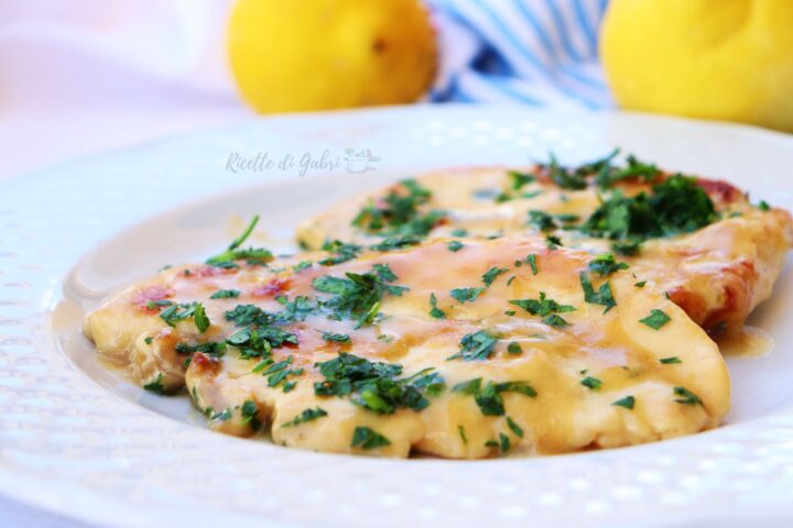 fettine di pollo cremoso al limone scaloppine ricetta facile e veloce di gabri