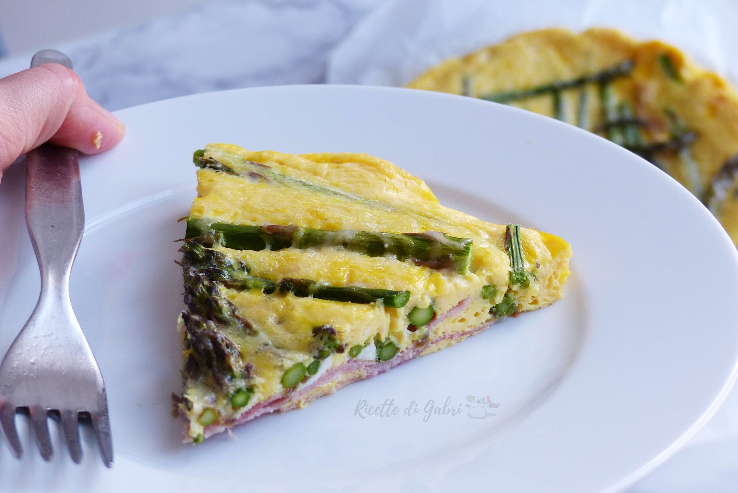 frittata di asparagi al forno morbida ricetta facile e veloce di gabri