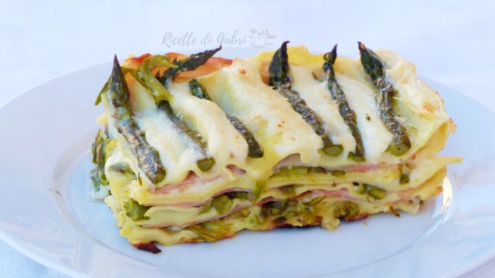 lasagne agli asparagi e prosciutto cotto ricetta facile e veloce di gabri pasta forno asparagi di gabri