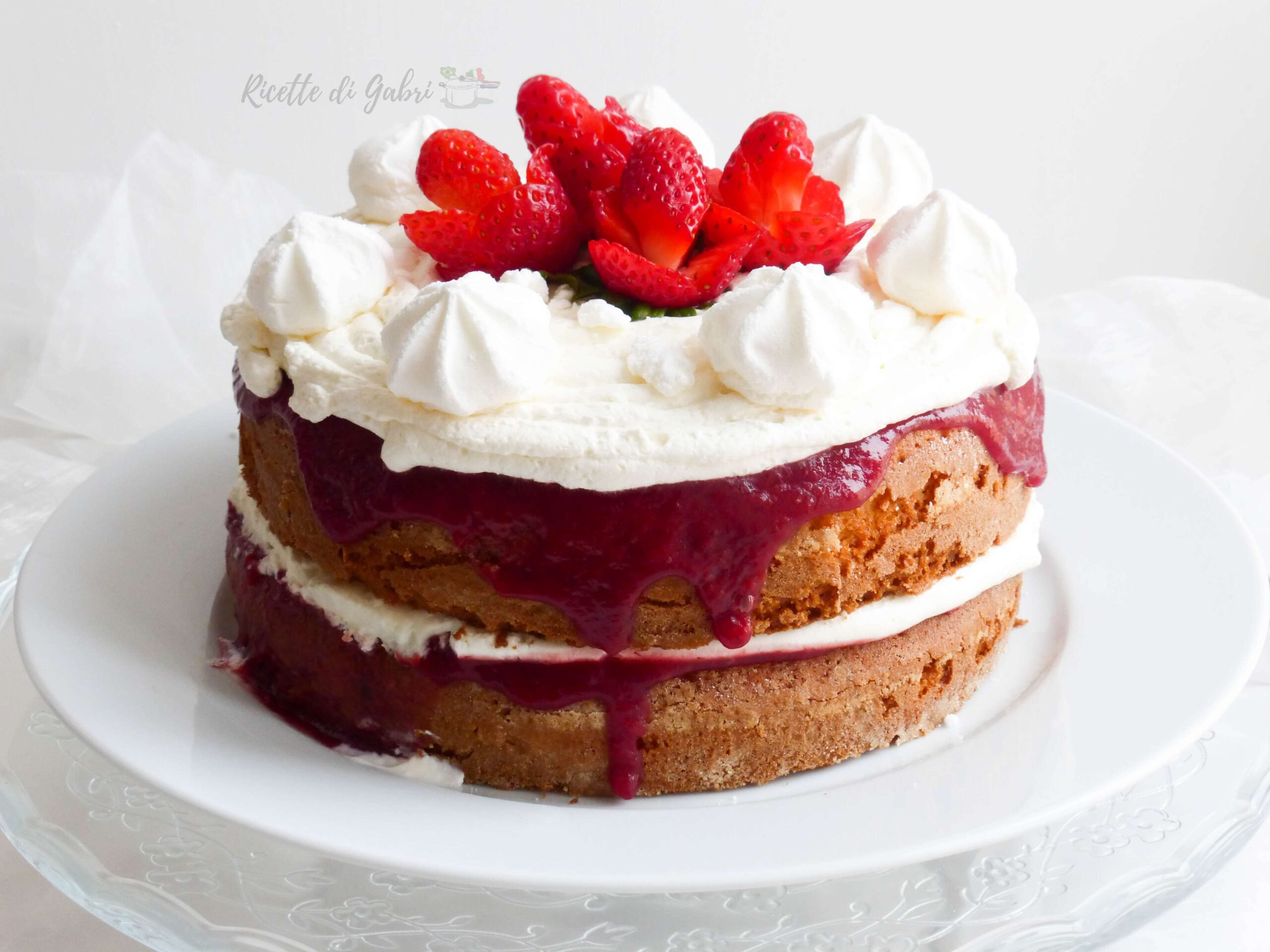torta fragole e mascarpone naked cake ricetta facile torta di compleanno gabri