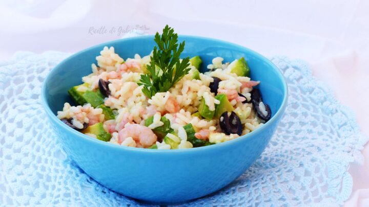 insalata di riso con zucchine e gamberetti piatti freddi ricetta facile di gabri