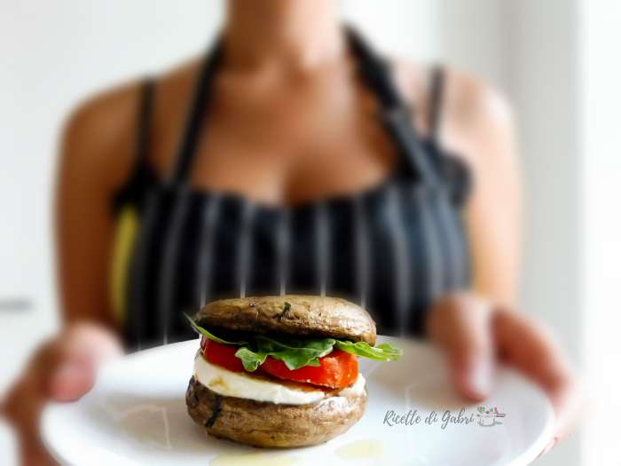 panino con funghi champignon panino vegano senza pane ricetta veloce di gabri