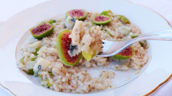 ricetta risotto fichi e gorgonzola di gabri