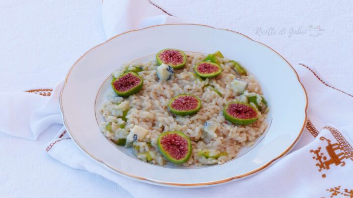 ricetta risotto fichi e gorgonzola di gabri