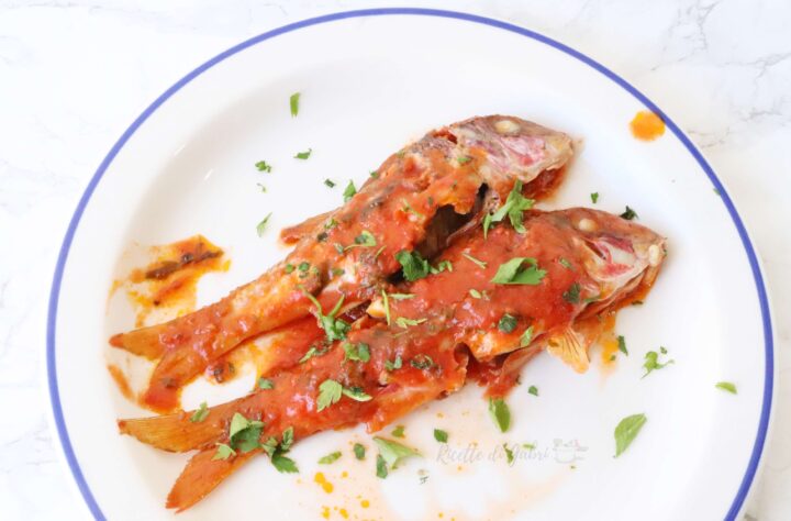 ricetta triglie alla livornese in padella secondo pesce economico facile gabri