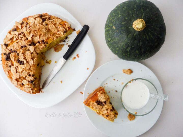 torta dolce di zucca facile veloce senza burro ne latte ricetta gabri