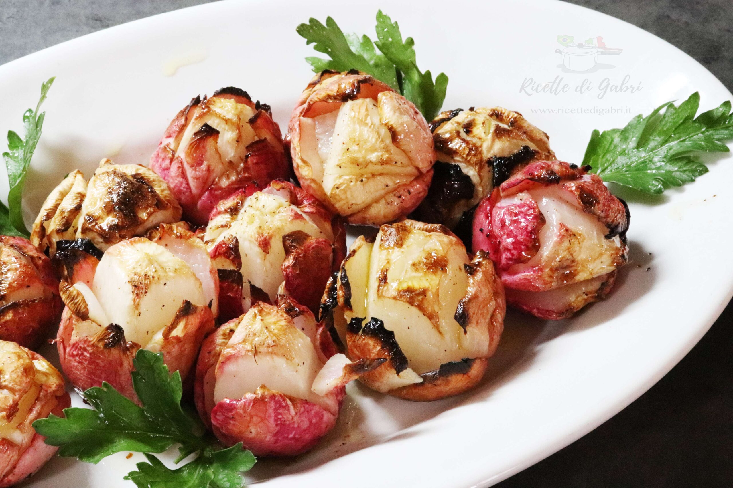 ricetta ravanelli cotti al forno di gabri contorno rapanelli arrosto