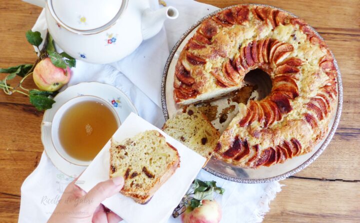 ciambellone semplice torta ciambella soffice alle mele senza burro ricetta facile di gabri