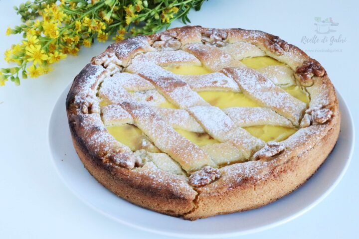 ricetta crostata di noci caramello salato e ricotta ricetta facile fatto in casa da gabri