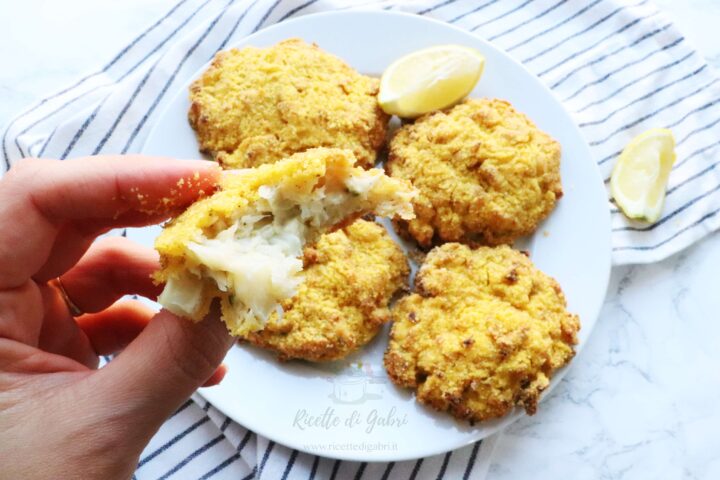 ricetta polpette hamburer finto fishburger di cavolfiore di gabri