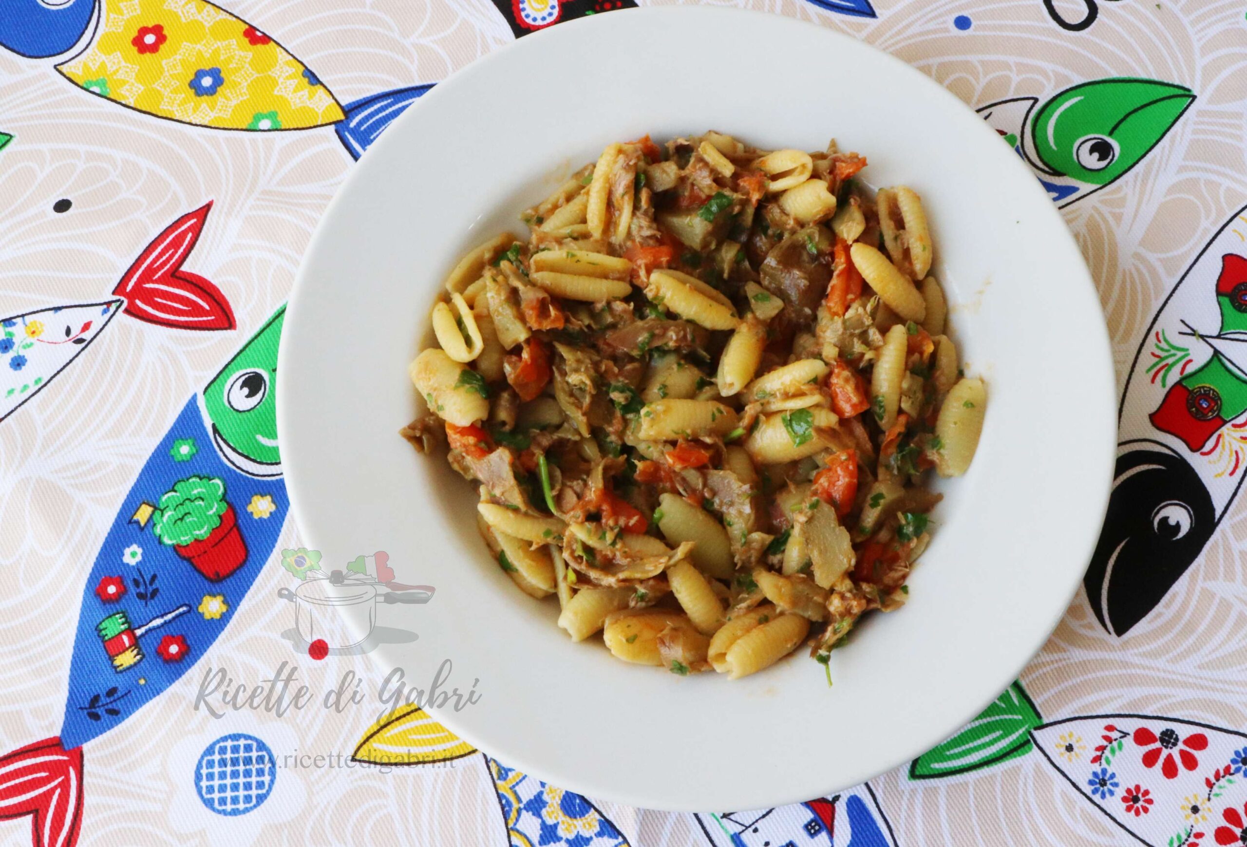 ricetta pasta al tonno con carciofi di gabri primo piatto facile veloce