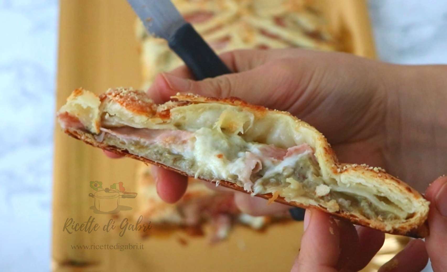 torta salata di pasta sfoglia e carciofi ricetta facile e veloce di gabri strudel di carciofi