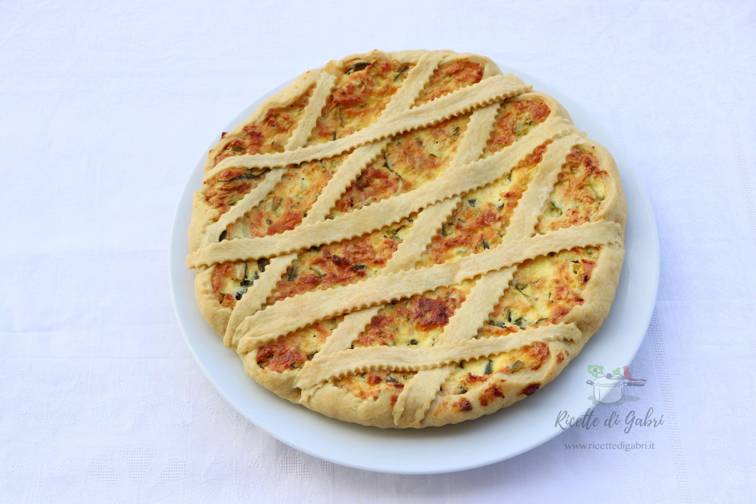 ricetta torta salata di zucchine e ricotta con pasta brisè senza burro ricetta facile gabri