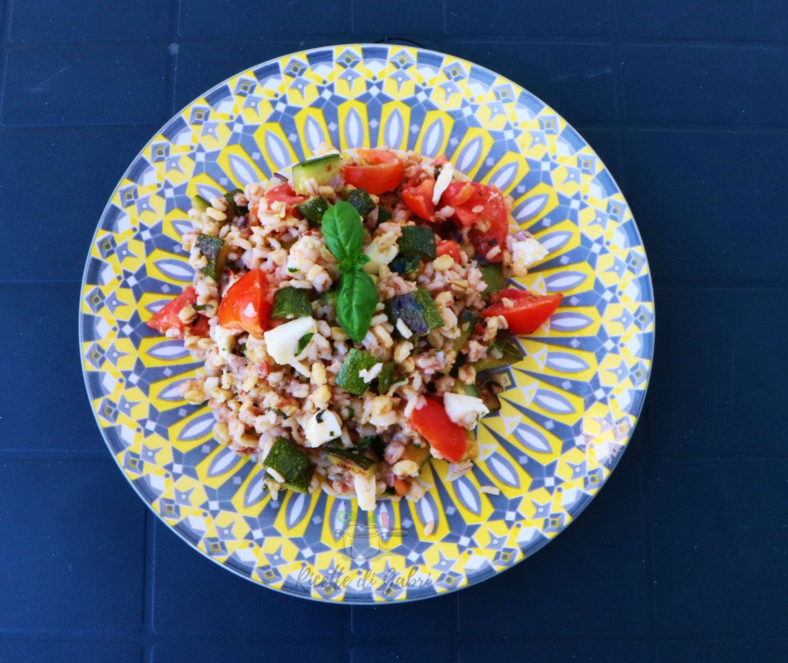 ricetta insalata riso zucchine 5 cereali riso freddo gabri