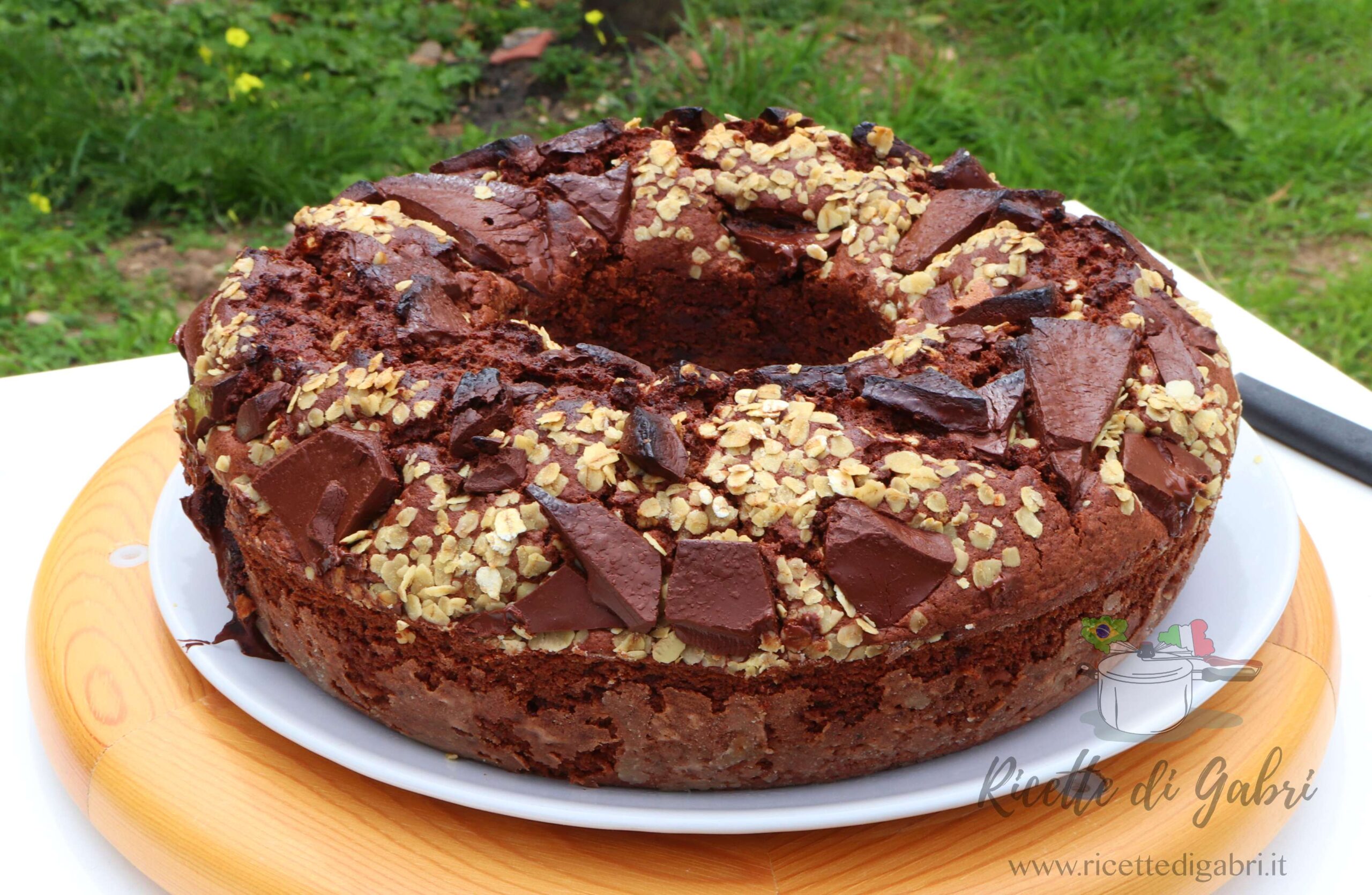 ricetta ciambellone con fiocchi d'avena ricetta facile senza burro con avanzi uova di pasqua