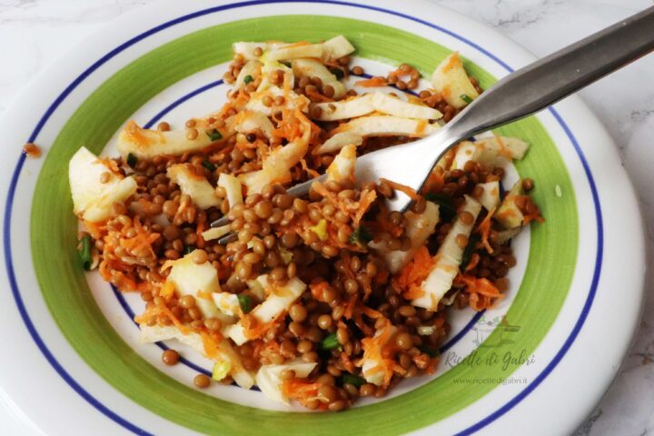insalata di lenticchie in agrodolce ricette estive lenticchie insalata proteica gabri