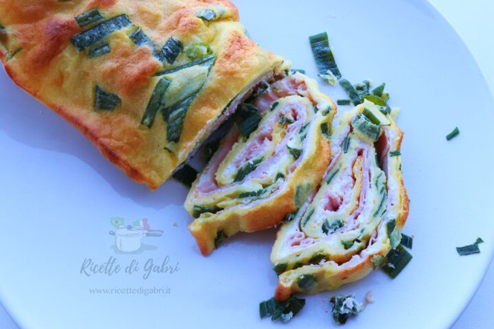 rotolo salato di crepes frittata farcito al forno ricetta facile salvacena gabri
