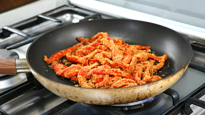 peperoni in padella con pangrattato