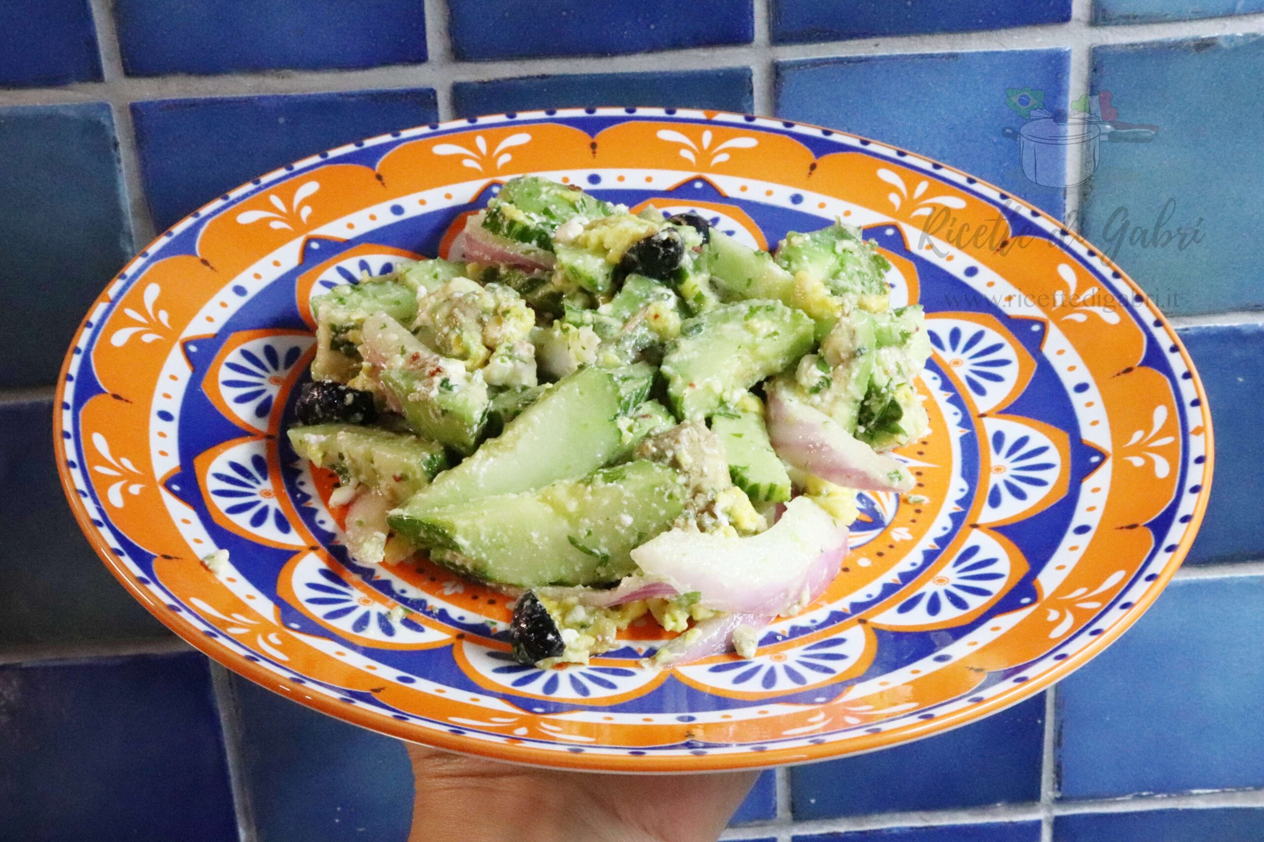Insalata facussa avocado e uova strappazzate ricetta facile estiva di gabri